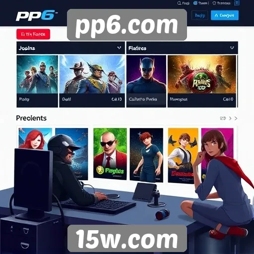 Novas funcionalidades do site pp6.com em jogos